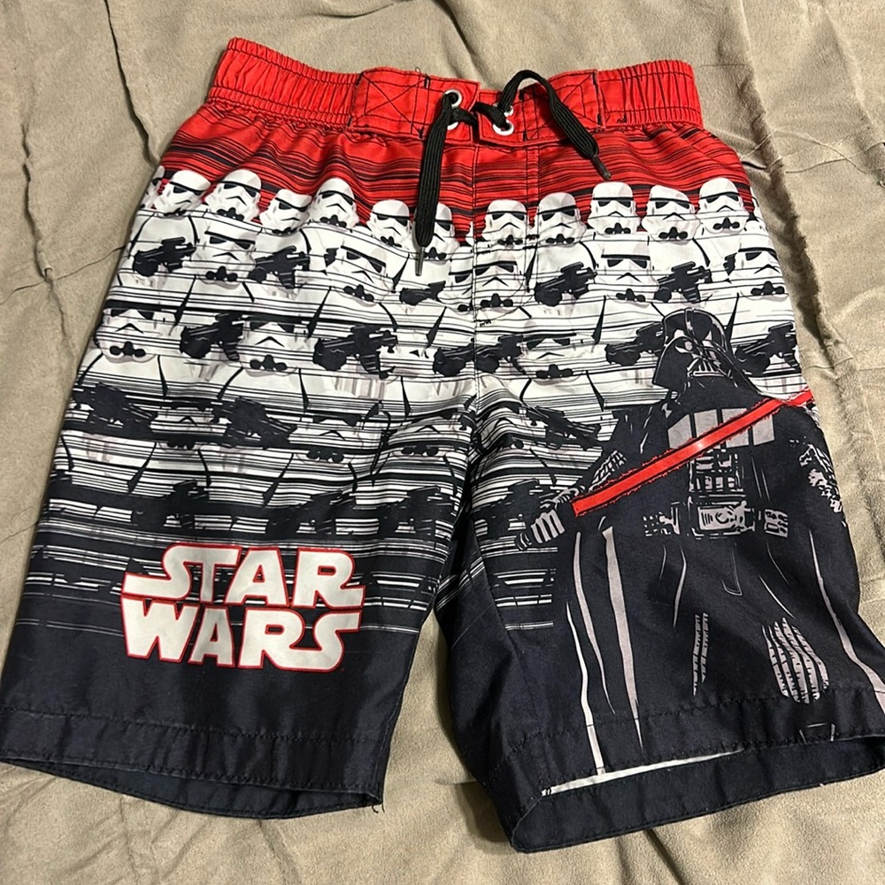 EUC Star Wars swimming trunks size 7